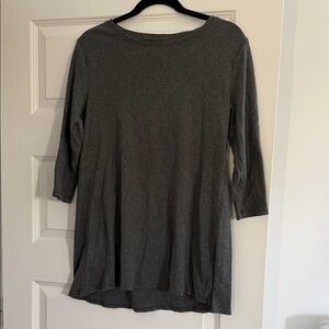 Eddie Bauer Charcoal Long Sleeve Top